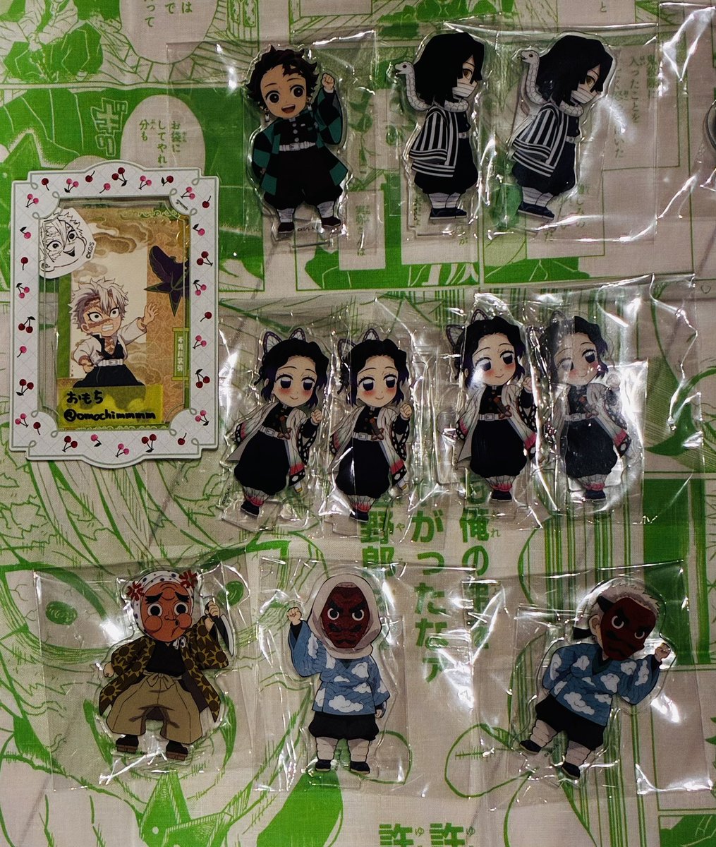 omochimmmm's tweet photo. 【譲渡・交換】鬼滅の刃 ufotable cafe 繋がる 大集合 繋がるアクリルスタンド アクスタ

譲▷ 柱稽古:伊黒、しのぶ
立志編:炭治郎、禰󠄀豆子、鱗滝、鋼鐡塚
求▷ 定価＋送料、蜜璃、実弥、無一郎

ゆうちょ、クリックポスト対応
郵送>都内手渡し(要相談)
よろしくお願いいたします https://t.co/bz8oM1iNNl