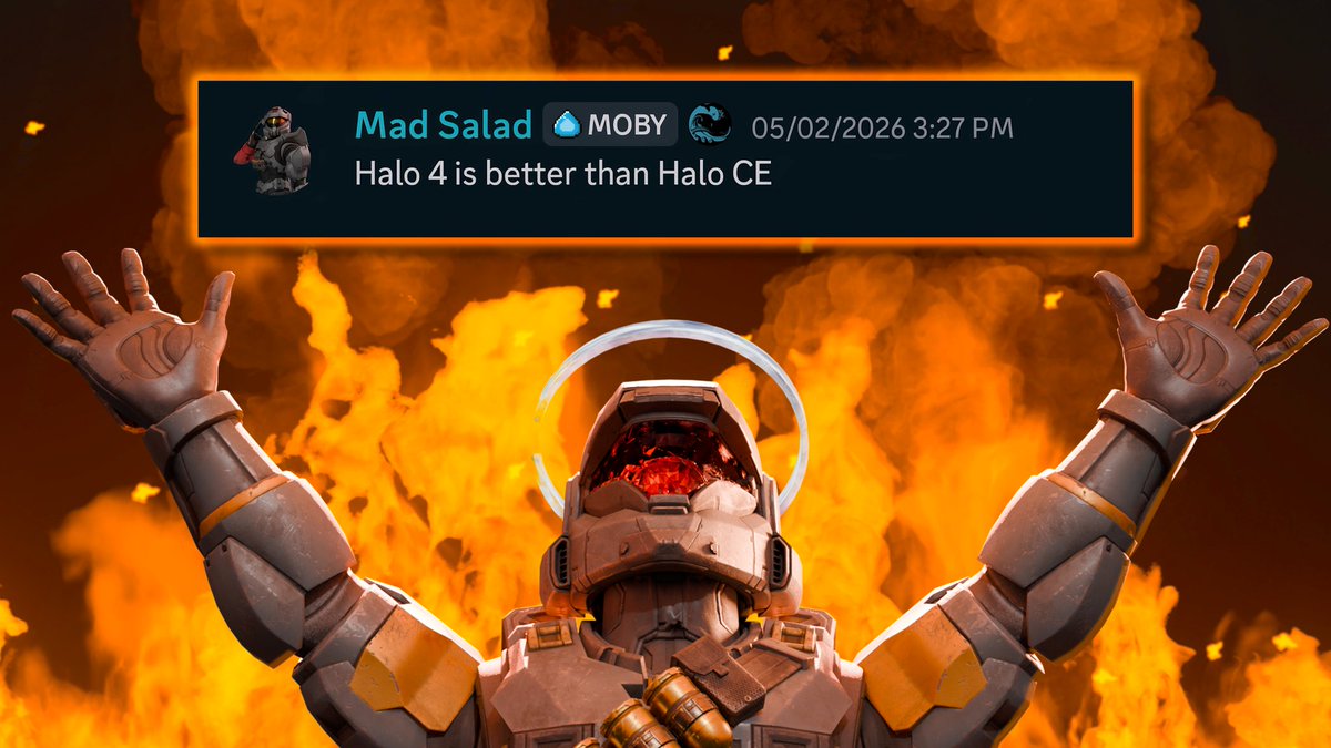 HaloBoxStudios's tweet photo. Now that we've got some extra eyes looking in the Halo space after the showcase, I thought it'd be a good idea to release a video reading some Halo Community Hot Takes.

What could possibly go wrong?
(premiere in 10 minutes) https://t.co/IbV8oxgLfD