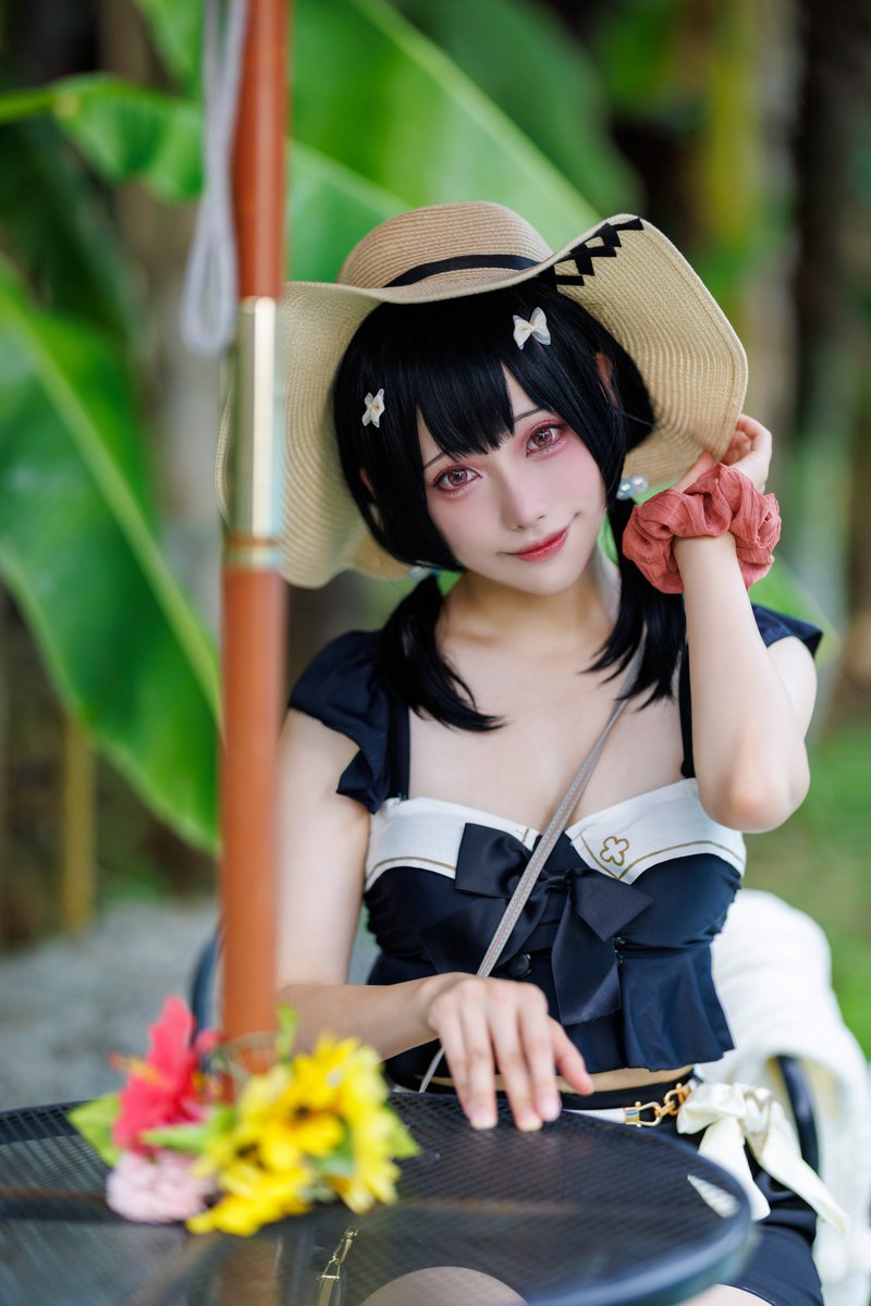 1831JCM1879's tweet photo. GRANBLUE FANTASY🐁Vikala
ネズ耳なしネズ水着👒

#3ku_cos(グラブル/コスプレ/Cosplay)
おは陰ビカラちゃん✨最近忙しくて低浮上＆お返事遅めですみません…！今日もお仕事頑張ります✨ https://t.co/9m6OIciyRZ
