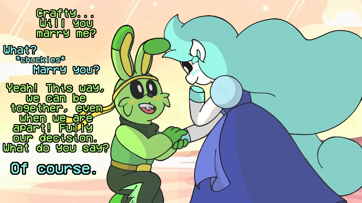 S7Adventure's tweet photo. "What do you say?"

DON'T LET THE REDRAWS STOP!!! I love these two so much they match so well with the other.

#HoppyHopscotch #CraftyCorn https://t.co/9nhBVFUxNF