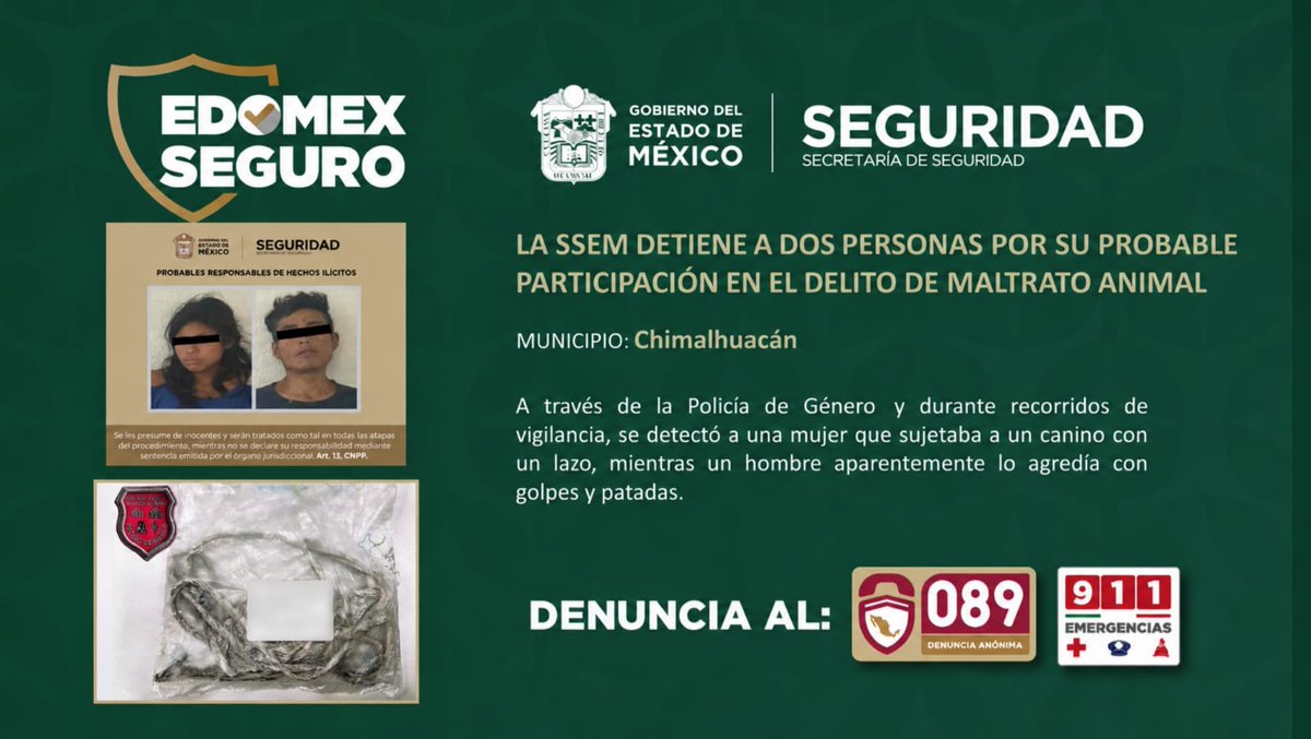 SS_Edomex's tweet photo. 👮‍♂️La #SSEdoMex informa sobre acción relevante. 🔗 Ingresa en el siguiente enlace para mayor información:  https://t.co/e7DpIbIKrV 
#Chimalhuacán https://t.co/vrZqrTWkjQ