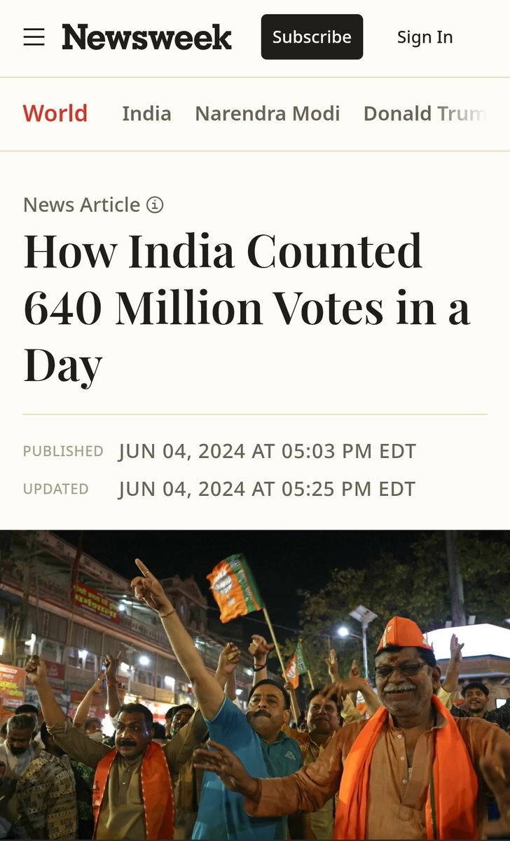 nwrmbing's tweet photo. @doppelgangerung @vishwa_p15 @robbystarbuck Funnily enough, in India counting hundreds of millions of votes takes one day... https://t.co/VlTeQDTSB2
