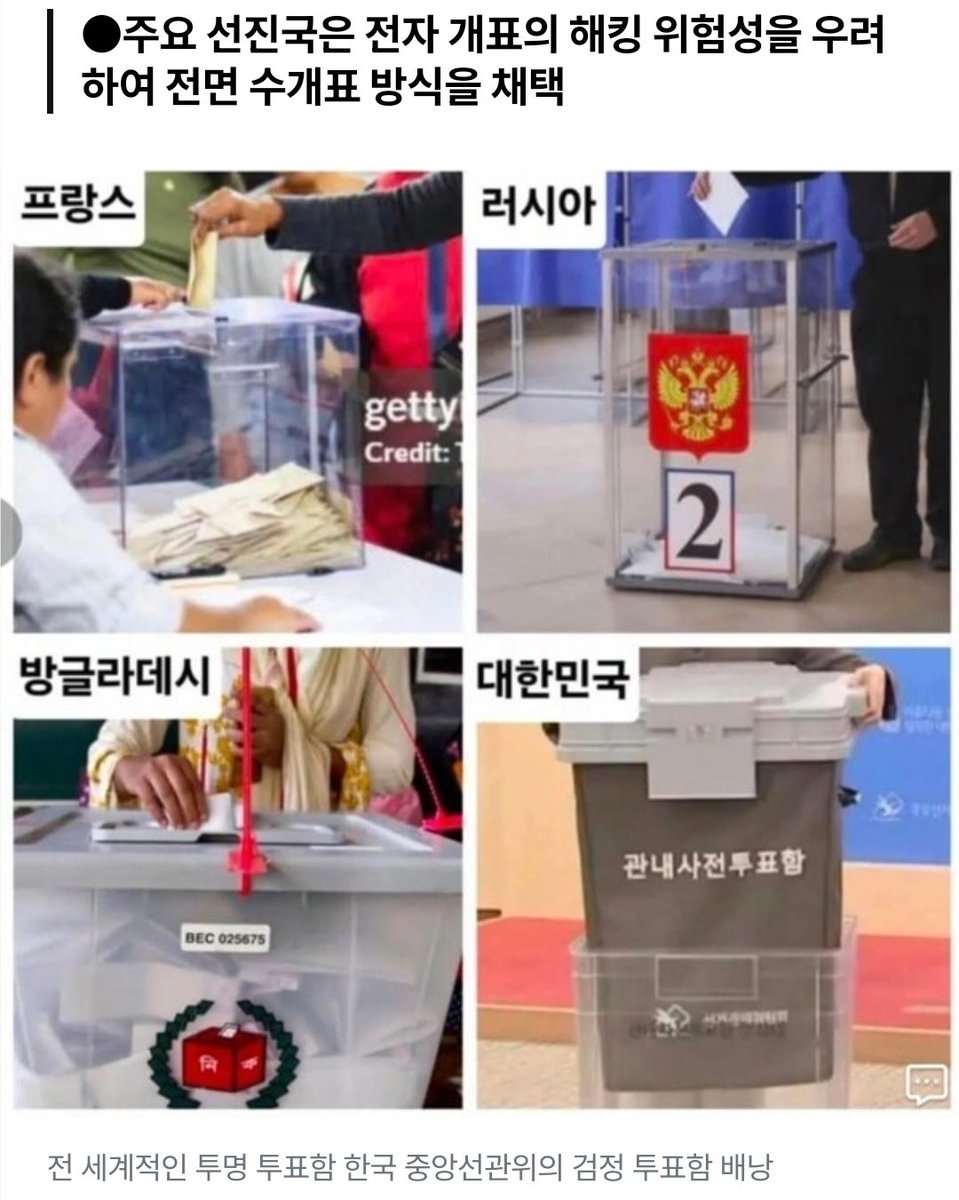 Truthmind2's tweet photo. 대한민국 투명 투표함 
세계적인 기술이다.
.
쥑이네. https://t.co/X5bo5f4nIu