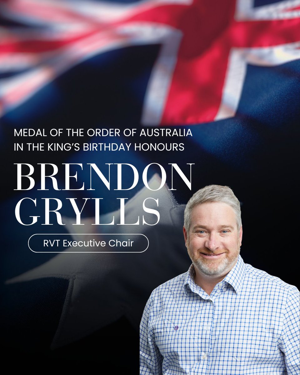 richvanadium's tweet photo. Congratulations to $RVT Executive Chair Brendon Grylls on being awarded the Medal of the Order of Australia (OAM) in the King’s Birthday Honours.

The award recognises Brendon’s service to the Parliament of Western Australia and to the community through a range of leadership and volunteer roles.

At RVT, Brendon has played a key role in advancing the Richmond–Julia Creek Vanadium Project and helping position North Queensland as part of Australia’s emerging critical minerals and energy storage future. His focus on regional development, industry collaboration and long-term value creation continues to shape the Company’s strategy.

We are proud to see Brendon receive this well-deserved recognition and congratulate him on this significant honour.
#OAM #KingsBirthdayHonours #CriticalMinerals #NorthQueensland