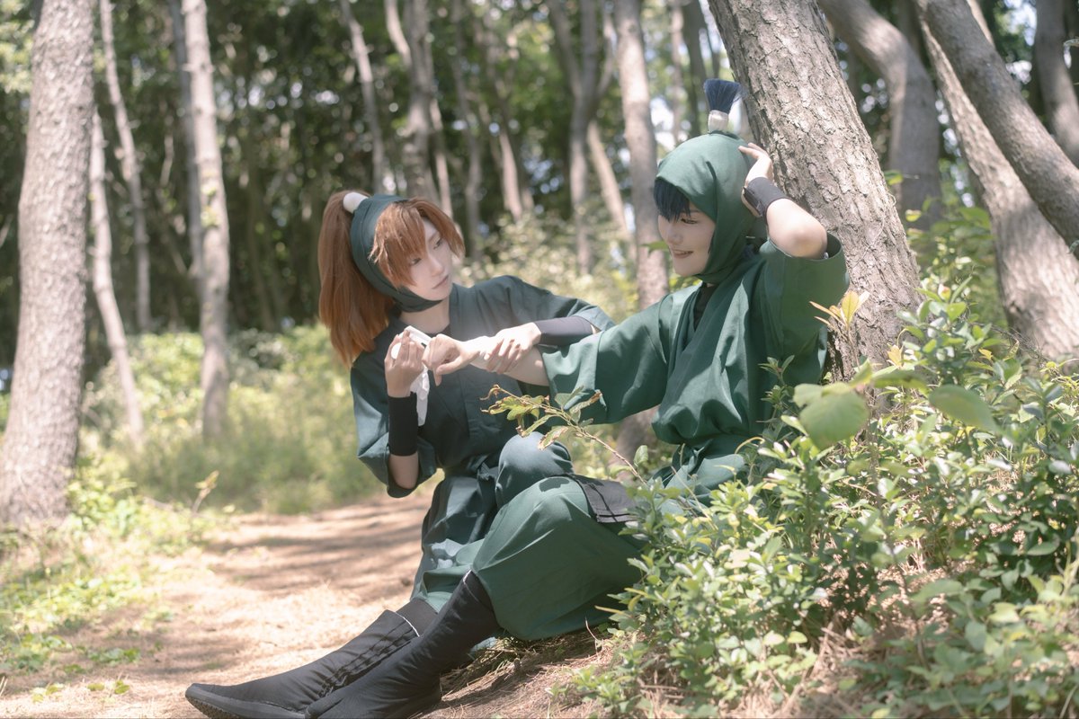 taptapllk's tweet photo. Cosplay コスプレ 忍たま/rkrn 🥷🥚

「また無茶をして…」
「すまん伊作！！」

六はの日
                    食満.留三郎
                    善法寺.伊作

📸@nachuuu_2022 https://t.co/M0JunZ93ab