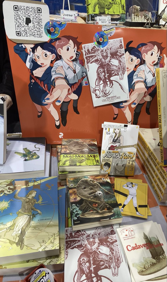 saturnfireflie's tweet photo. #TCAF Haul
Discovered @battan8 & her marshmallowy-women art style💕
@mangamavericks
picked up Funny Bone🦴
Excited 4 Vegetable Sandwich release
@peowstudio
had to express luv for Hibari-kun
@TheBeguiling
thumbed through early-release of MARS✨
#ProjectMINT table freebies😍 https://t.co/NxtHFgVJUh