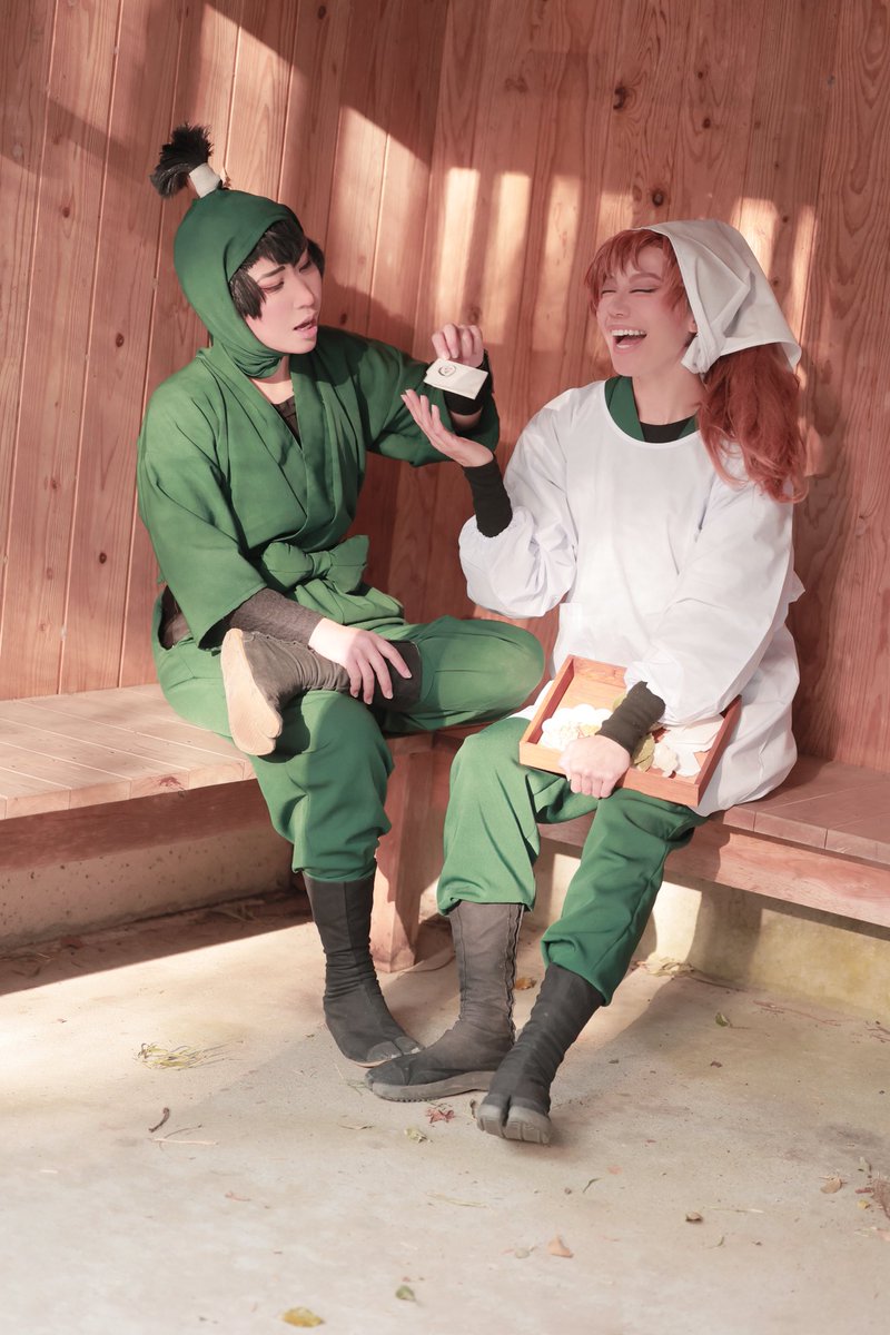 CSL_mesateni's tweet photo. 【 cosplay * rkrn 🥷🥚 】
六は

━━━━

                  今度はどんな薬だぁ？

                                                        ━━━━

伊作 * @ri___hoho
 留三郎 * 砂雪
Photo * @kameraman_Q https://t.co/zbSZuZTpPC