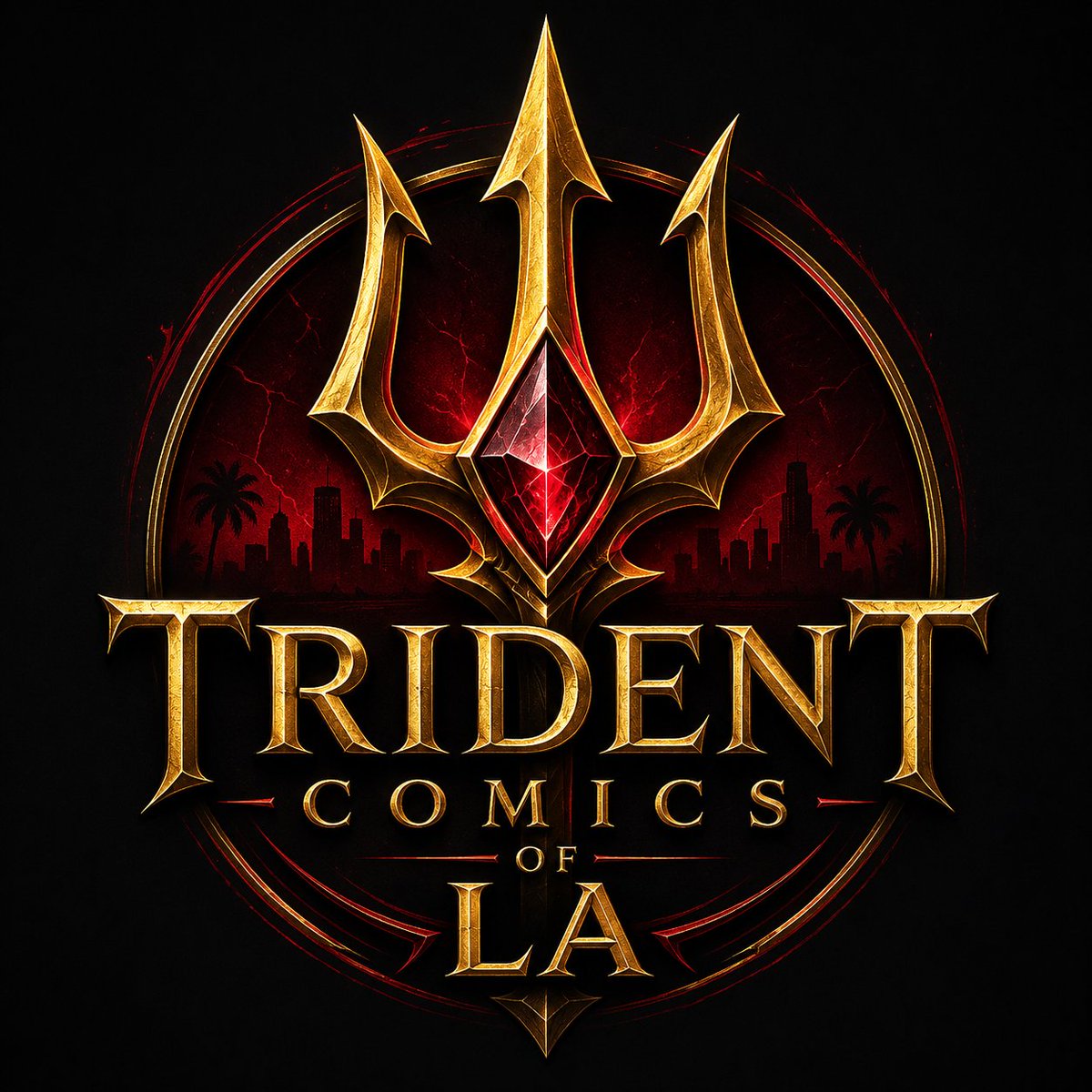 TridentComicsLA's tweet photo. Using Chatgpt to come up with some logo ideas https://t.co/ghe9vNmFW1