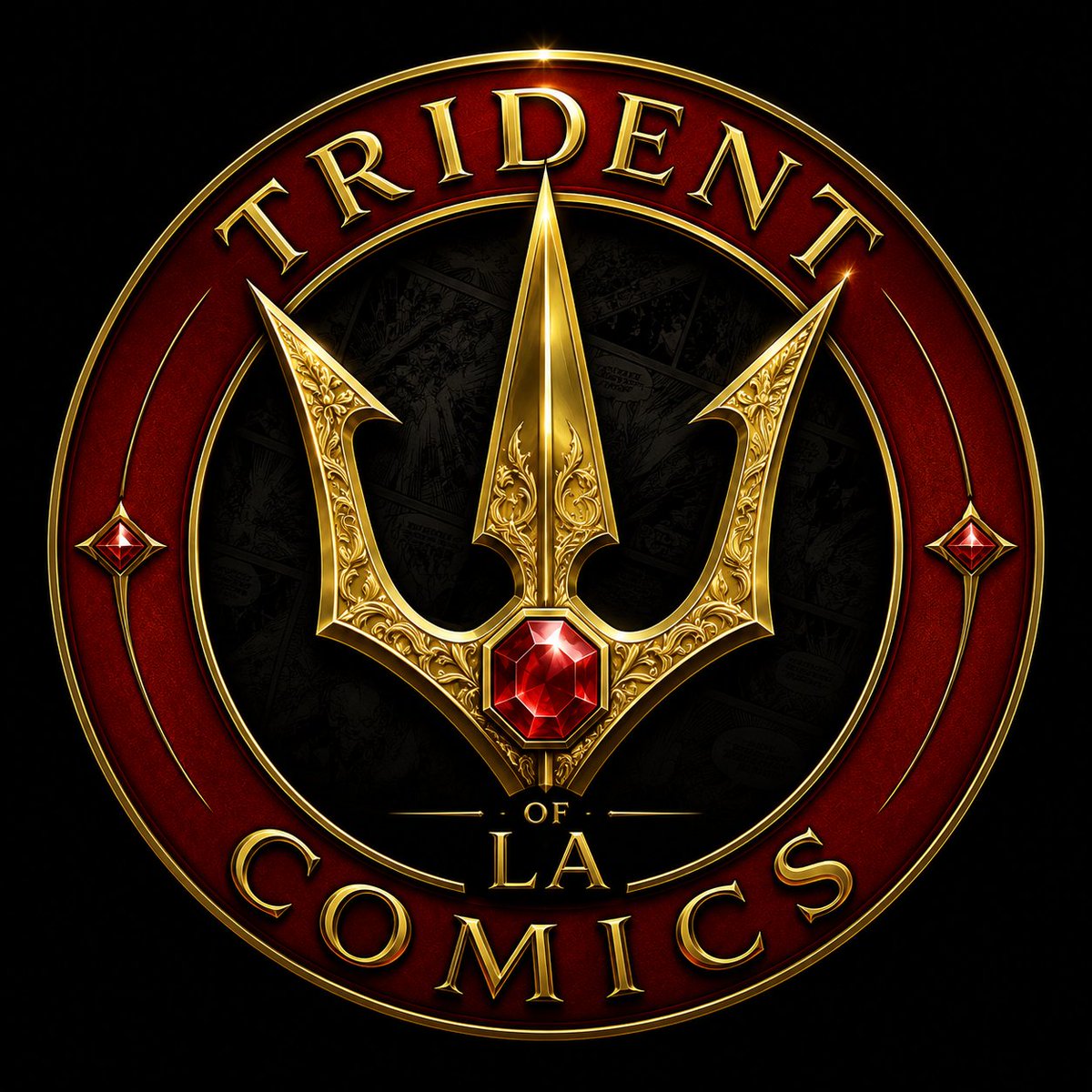 TridentComicsLA's tweet photo. Using Chatgpt to come up with some logo ideas https://t.co/ghe9vNmFW1