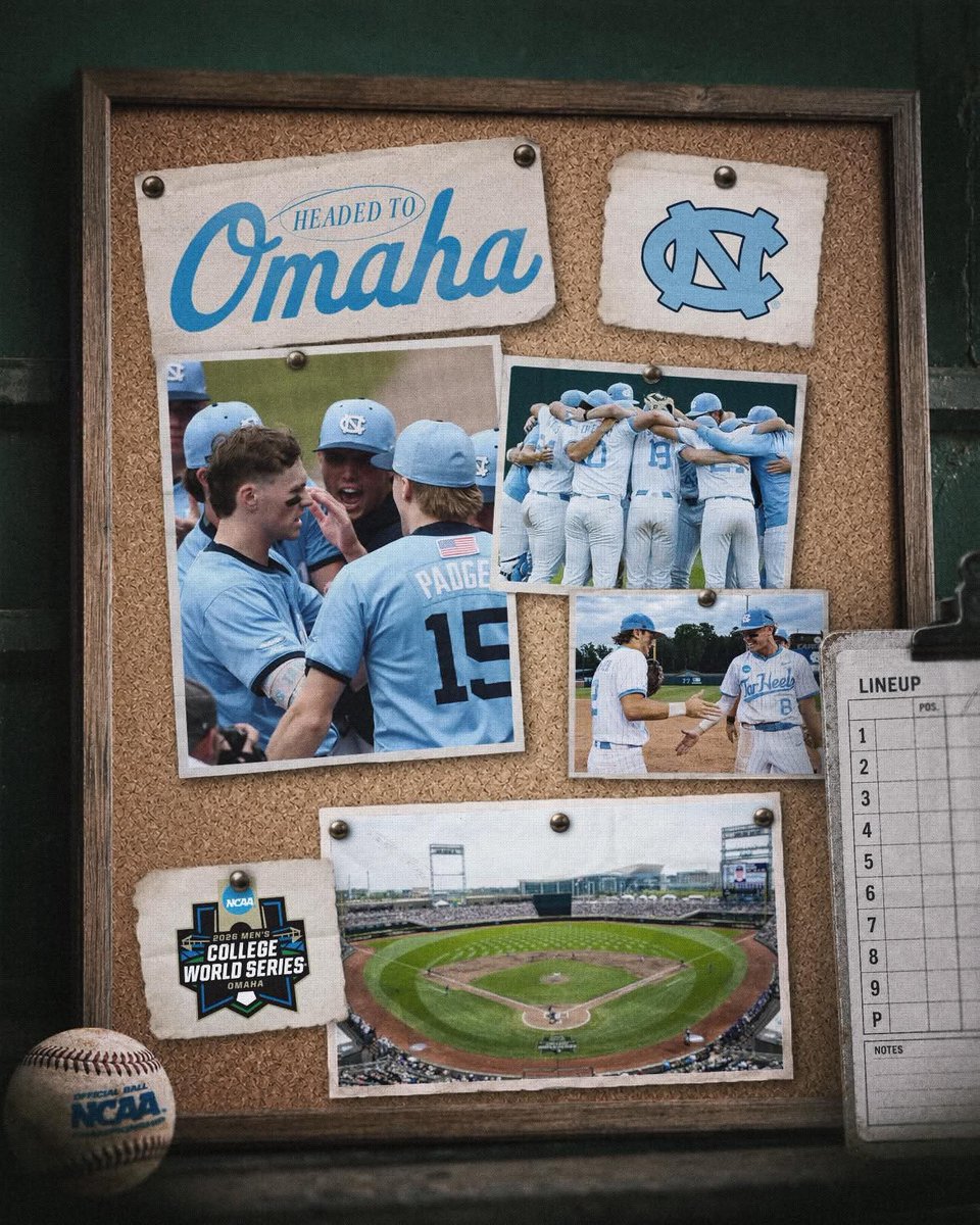 greene_zone's tweet photo. UNC rallied to beat USC, 4-3 with a walk off double to go to the MCWS for the 2nd time in 3 years. ⚾🐏 https://t.co/YU1fCjgrIw