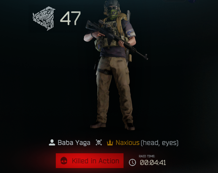 Naxious2's tweet photo. just got fucking john wick'd during the new event thats crazy #escapefromtarkov https://t.co/3E43c5Ew1Q