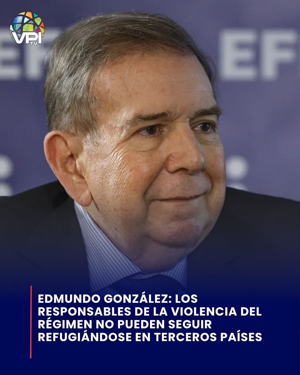 VPITV's tweet photo. Edmundo González Urrutia se refirió a la solicitud de extradición del ex-coronel venezolano Ephraín Verdú acusado del asesinato de la joven Geraldin Moreno.

En este sentido, González afirmó que “los responsables de la violencia del régimen no pueden seguir refugiándose en terceros países”.

Además, comentó que el caso de Moreno tiene más 15.000 páginas de evidencia y denuncias de de la Misión Internacional de Determinación de los Hechos de la ONU.

“¡Por favor! No hay impunidad que resista tanto peso”, agregó.

Cabe recordar que recientemente las autoridades de Argentina solicitaron a España la extradición de Verdú bajo el principio jurisdicción universal.

#VPItv