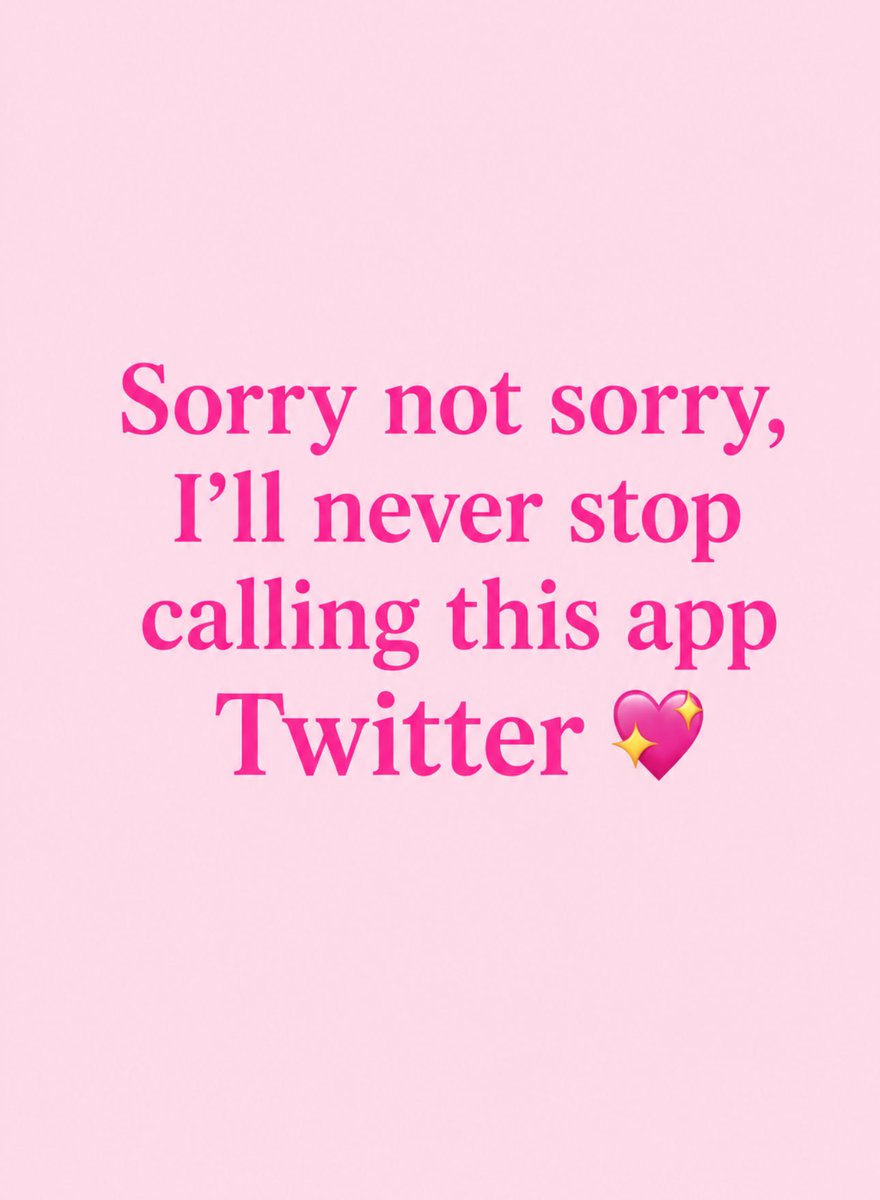 PinkPrivilege5's tweet photo. ✨ Sorry not sorry, but it’ll always be Twitter in my heart 💖🩷 https://t.co/ewzgmcpFWl