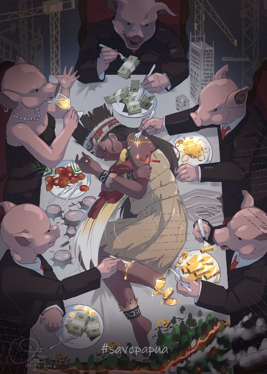 QiArt11's tweet photo. Teruntuk kalian yang memakan sebangsa kalian sendiri. 🐖

#savepapua #papuabukantanahkosong https://t.co/QcjZUKsygY