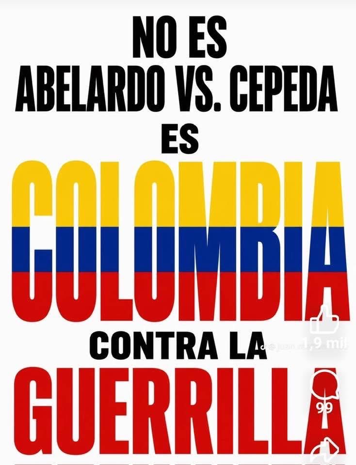ElkinCogolloVi1's tweet photo. @JuanGui30871036 @amparango Vamos unirnos para salvar la patria de la guerrilla ya que llega un 🐅🐅🐅🐅🐅🐅🐅 https://t.co/GwP8ARaFm8