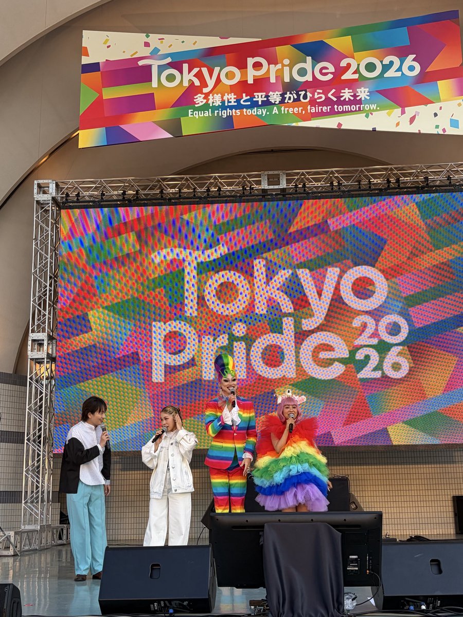 3Ayaa's tweet photo. 週末は念願の TPへ🌈
沢山のカラフルなブース
PRIDESTAGEの様々なSHOW
久しぶりの面々とも会えて
本当に楽しかった♡
#TOKYOPRIDE2026 https://t.co/c0OUmiGhaC