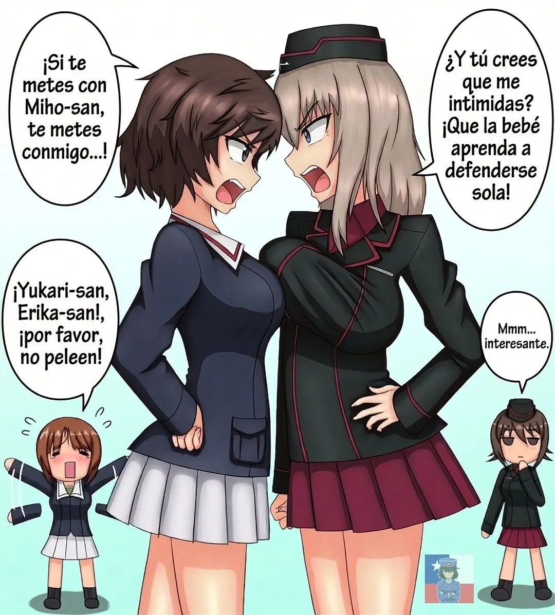 NicolsGuer26263's tweet photo. El mejor chasis frontal siempre aguanta mas dicen 🥵
#girlsundpanzer
#yukariakiyama
#erikaitsumi
#gup 
#anime https://t.co/bdGs5gBIRA