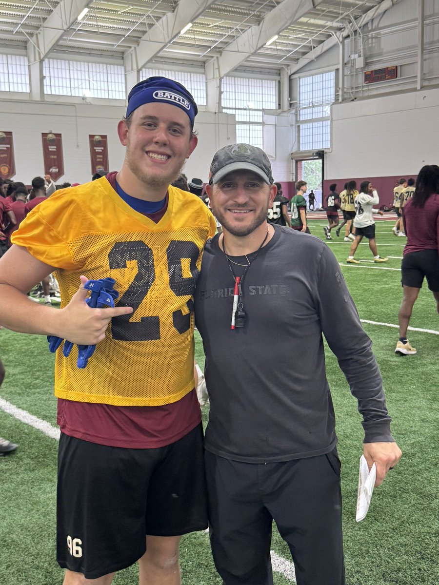 willwestbrook28's tweet photo. Blessed to compete at the Florida State Individual Camp today! 🍢

Learned a lot from the coaching staff, competed against great athletes, and enjoyed the opportunity to showcase my abilities.

📏 6’2.5” | 228 lbs
🎓 Class of 2028
🏈 Defensive End

📈 Testing Results:
✅ 8’2” Broad Jump
✅ 5.20 40-Yard Dash

Grateful for the opportunity to be on campus, meet the coaching staff, and continue building relationships. Looking forward to the future and excited for what lies ahead.

@Coach_Norvell  @Fertitta_Gabe @FSUFootball @MandevilleFB @coachjones99 @Coach_Knighton @odellhaggins @RecruitLouisian @NorthshorePrepR @RecruitMHS 

#AGTG #NoleFamily #ClassOf2028 #Recruiting