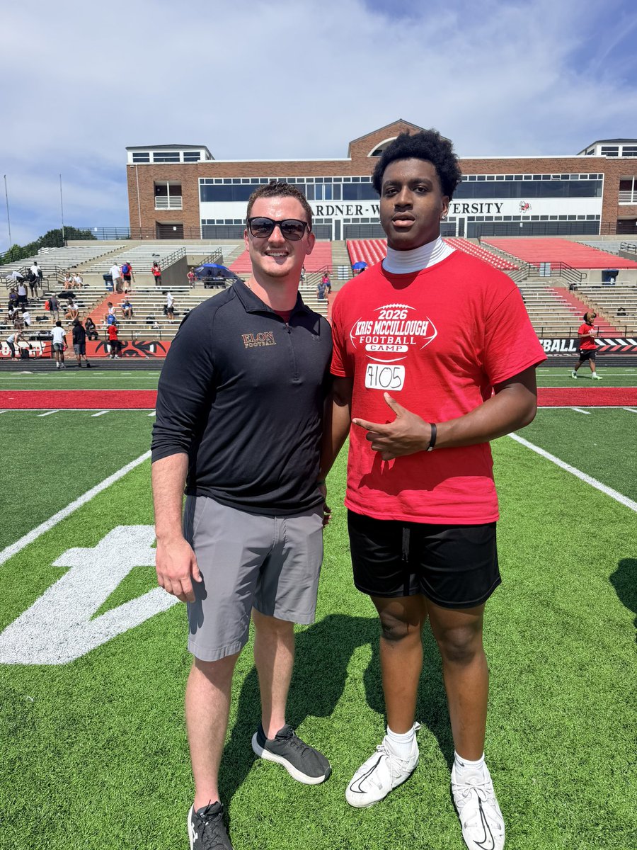 djgoodwin_'s tweet photo. Had a great camp at Gardner Webb earlier this morning. Thanks to coaches @MatthewIsom70 @CoachJLord1 @Coach_KD75 @CoachCHeadley for checking me out and helping become a better player. 

@DC15sports @CoachSweeting @sixstarfootball @DobsonRennard 
@CoachDJ78 @Hold_2017 https://t.co/g3LQzq1h6s