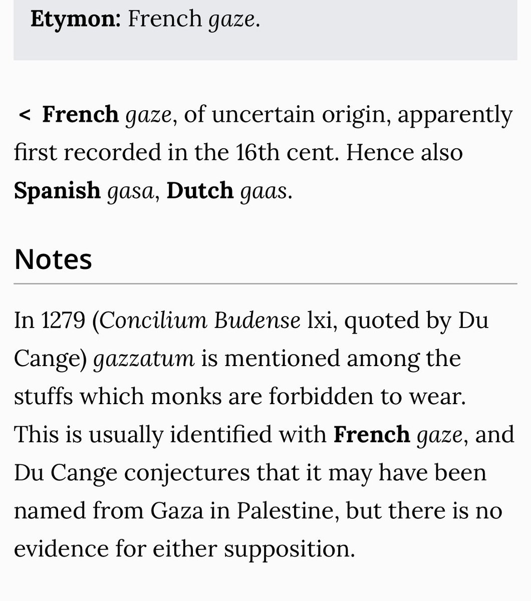 sensitive_bore's tweet photo. here (and in “the anniad”) we see brooks exploit the gaze/gauze proximity.

re: the “gaze,” the historical association of “gauze” w/gaza makes me think of samson “eyeless in gaza,” as milton put it. 

1. OED
2. samson agonistes, 1671.
3 + 4. book of judges chapter 16 https://t.co/RdrwhB00fC