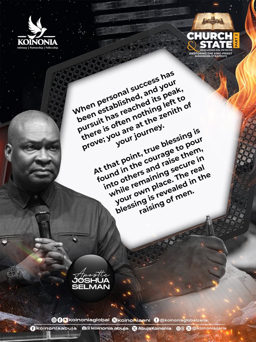 koinoniaeni's tweet photo. #ApostleJoshuaSelman
#ChurchAndStatePartTwo
#RestoringTheKingPriestDominionStrategy
#KoinoniaAbuja
#KoinoniaZaria
#KoinoniaGlobal https://t.co/SI12zXrQgt