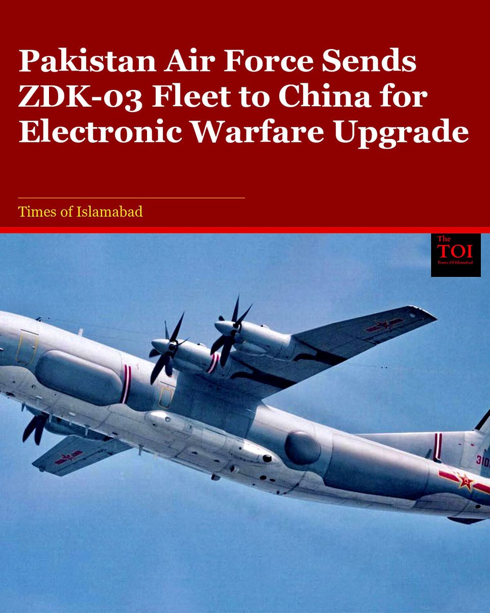 TimesofIslambad's tweet photo. Pakistan Air Force Upgrades ZDK-03 Karakoram Eagle Fleet to Standoff Jamming Platforms https://t.co/3grK8Yjagz