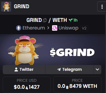 Grind_ETH's tweet photo. Dexscreener Updated! ✅

https://t.co/tIEtllX3vr https://t.co/KNFadAlK9r