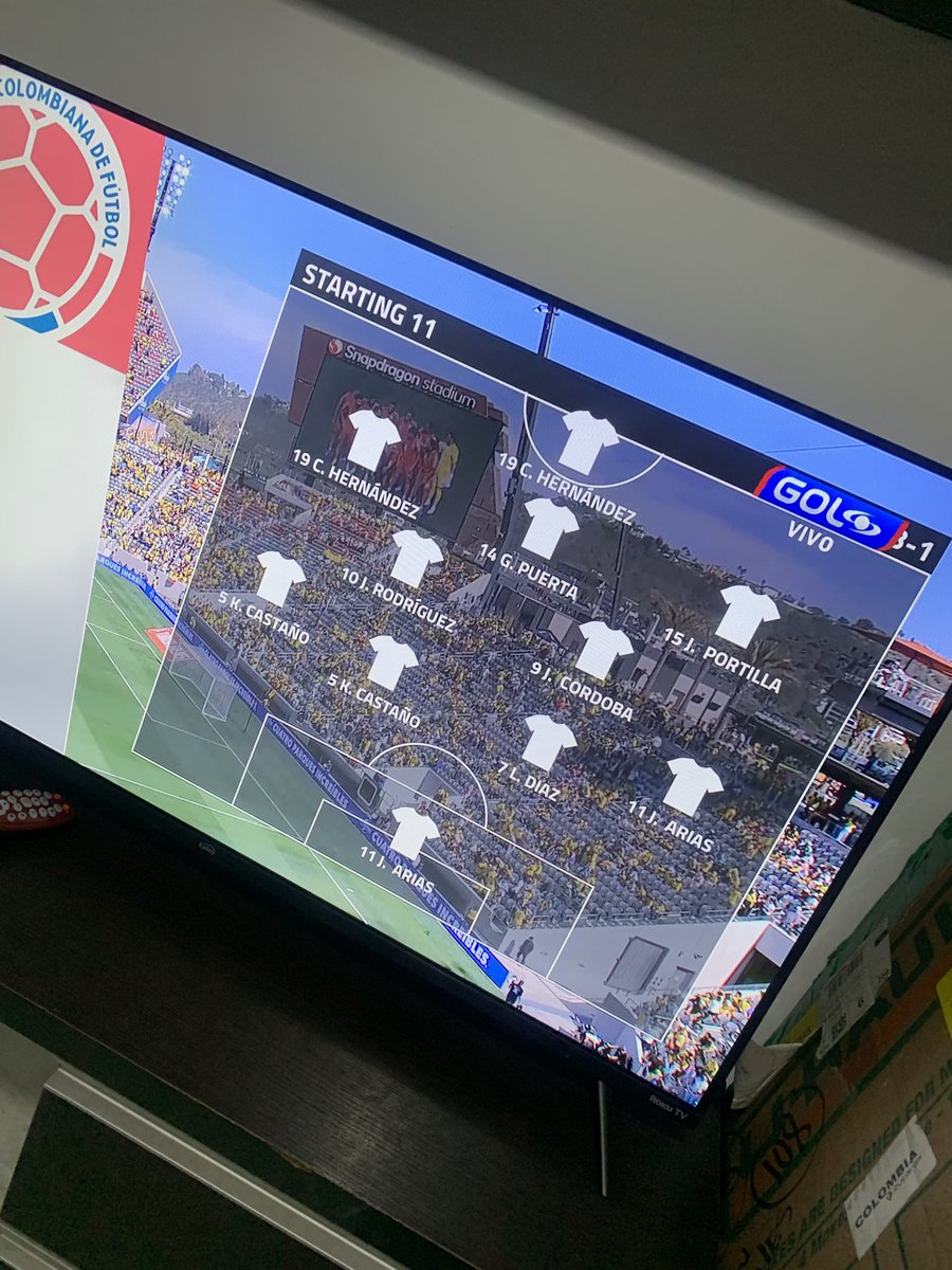 Andreskoy's tweet photo. @GolCaracol Hola. Esa alineación que? Jaja https://t.co/emMUUSk7Rx