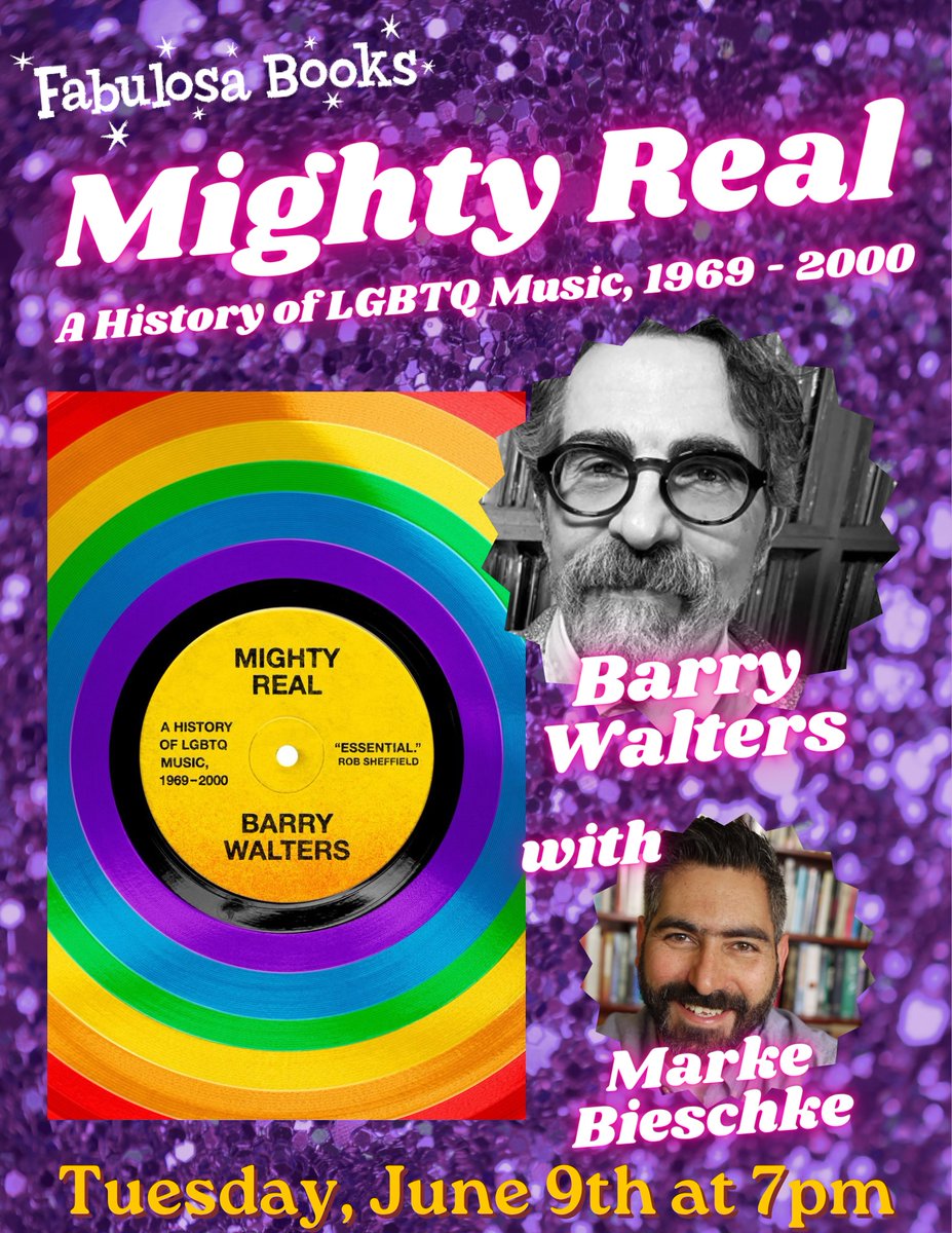 supermarke's tweet photo. SF! Come out to Fabulosa Tue/9 for my talk with Barry Walters, who wrote something incredible that amazingly didn't exist—a queer history of pop music, 1969-2000. 🌈🎧   🌈🎧 🌈🎧 https://t.co/jpIcZFfuK7