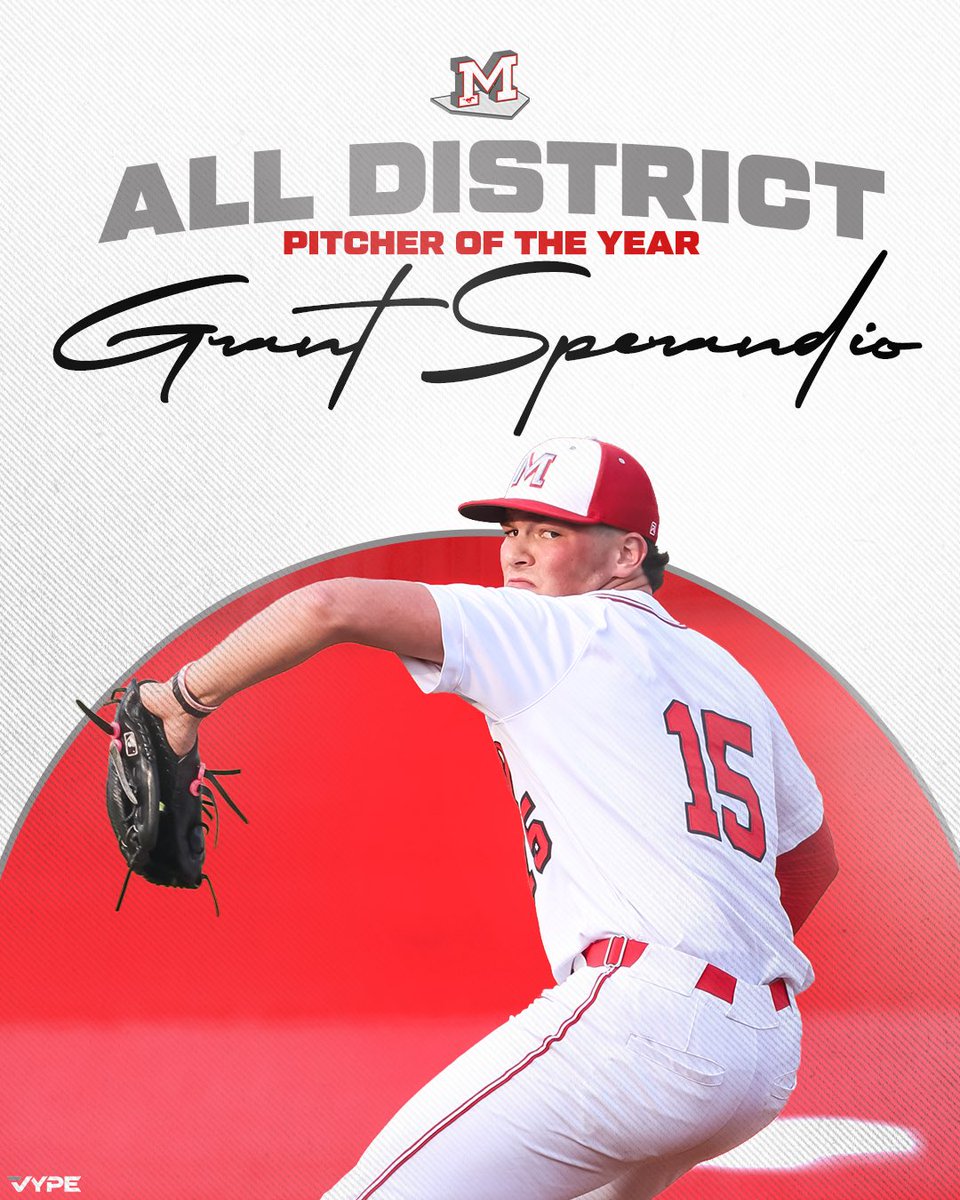 MustangHardball's tweet photo. 🏆 Congratulations to Grant Sperandio (@GrantSperandio) on being named 17-6A Pitcher Of The Year! 🏆 https://t.co/poE0K7bIVh