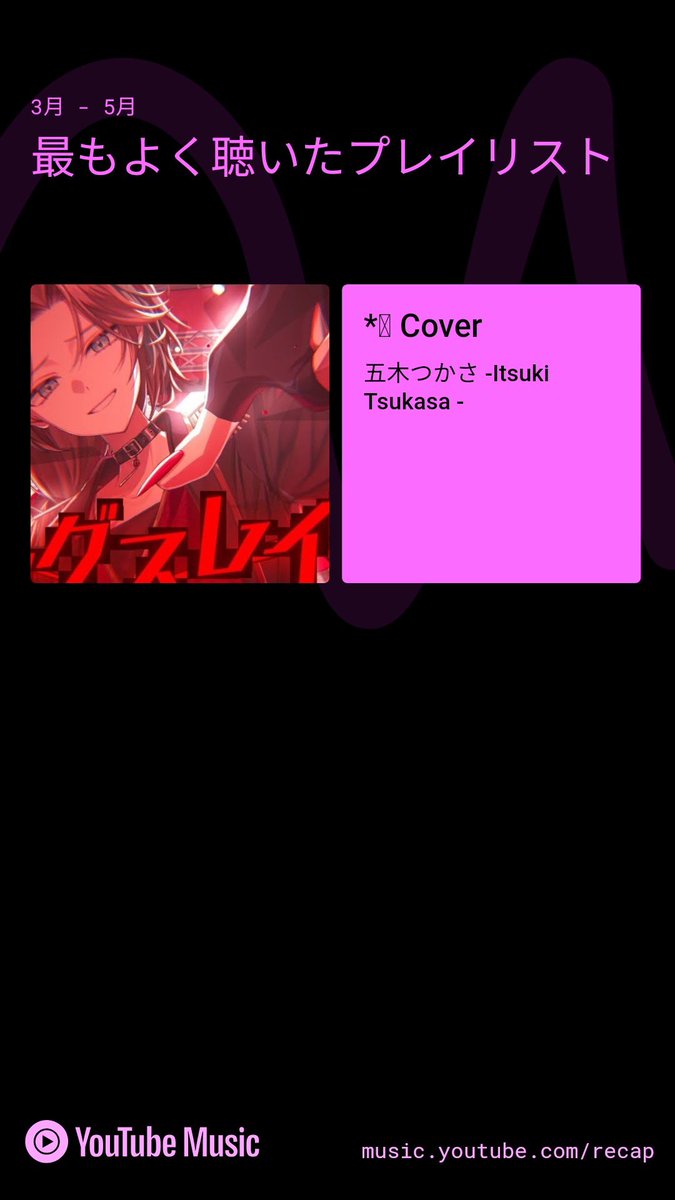 FFmoku's tweet photo. 3~5月のYouTubeMusic https://t.co/RoJSdGnhhG