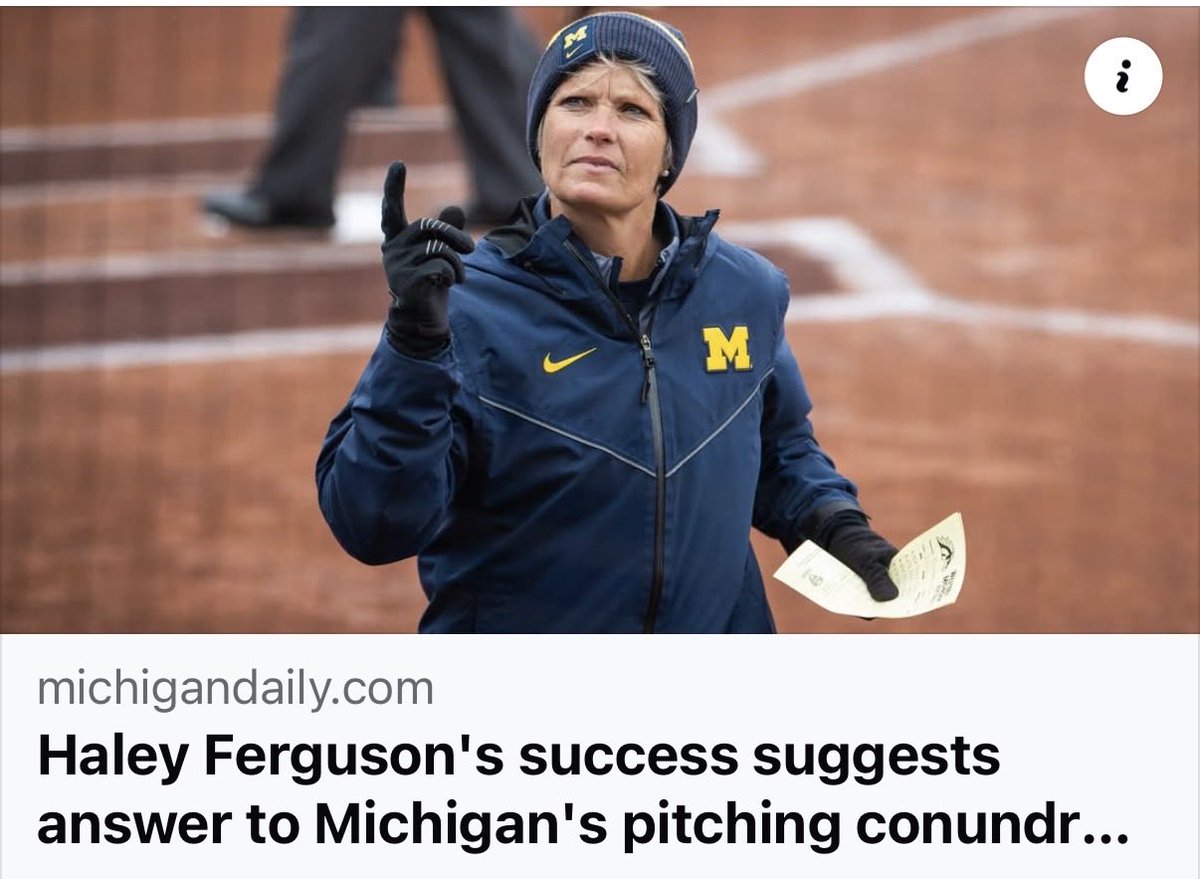 HaleyFerguson31's tweet photo. Entering the transfer portal tomorrow with 2 years of eligibility remaining.

Position: Pitcher/ Utility
(U of Michigan Transfer) GPA: 3.4 Contact:  Phone: (937) 602-8580
haleyferguson3131@gmail.com
@SoftballPortal https://t.co/ymRnYhmFQm