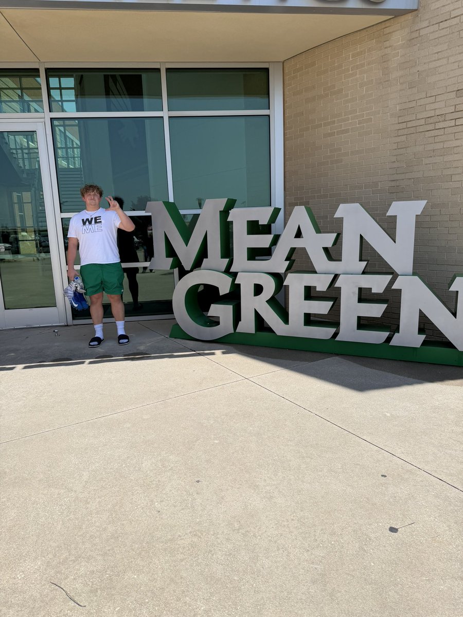 CorbyStrange's tweet photo. Heat, hard work, and great coaching from @OLCoachMattox and @CoachJonesUNT at today’s @MeanGreenFB camp. Lots learned and lots to build on! Appreciate the opportunity!

@MBHSFootball @CoachStuJohnson @NorrisCoach @FiveStrongOLine @Clintanderson_ @CoachOrtizOL https://t.co/tEHxKJXW8n