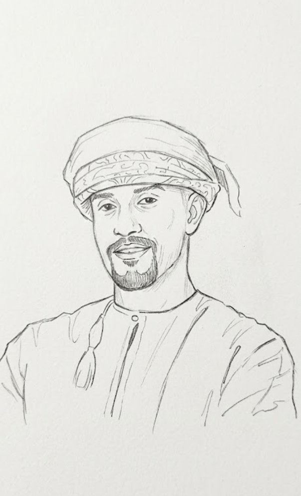 Drawnthem's tweet photo. @binsaidd 
تشرفت برسم هذه اللوحة للاخ الاستاذ محمد 
 يارب يشوفها وتنال اعجابه ويسوي اقتباس🙏 ، 
وان شاء الله يعطيني هديه بسيطه دعم وتشجيع 🌹. https://t.co/yhsQexG0uP