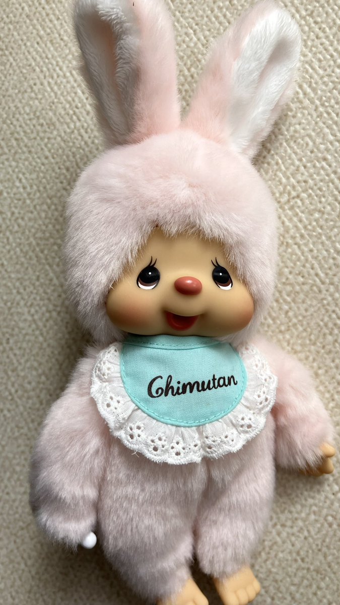 mo____n's tweet photo. 昨日モンチッチハウスに初めて行ったんだけど、ほんと幸せ空間だった🥰普通のチムたんは家に居ないからこの機会にお迎え🐰他にも色々買えた🙌 https://t.co/aB1ZQDOYZe