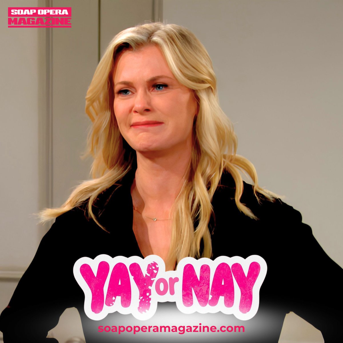 SoapOpera411's tweet photo. Yay or Nay: Do you miss #SamiBrady? #Days #DOOL
Love her or hate her, Sami Brady is one of Salem's most unforgettable characters. With shocking betrayals, epic love triangles, family feuds, and dramatic comebacks, she always makes an impact. 💥 https://t.co/LbrTKPIqgN
