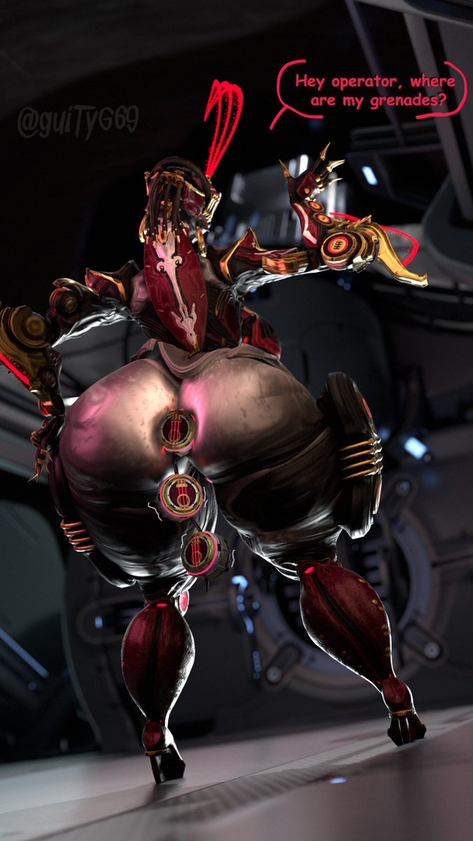 guiTyG69's tweet photo. Octavia went to use her grenades as toys and ended up forgetting where they are 🫣🍑💣

#nsfw #NSFW #warframensfw #Warframe https://t.co/cDBBQzTOJ4