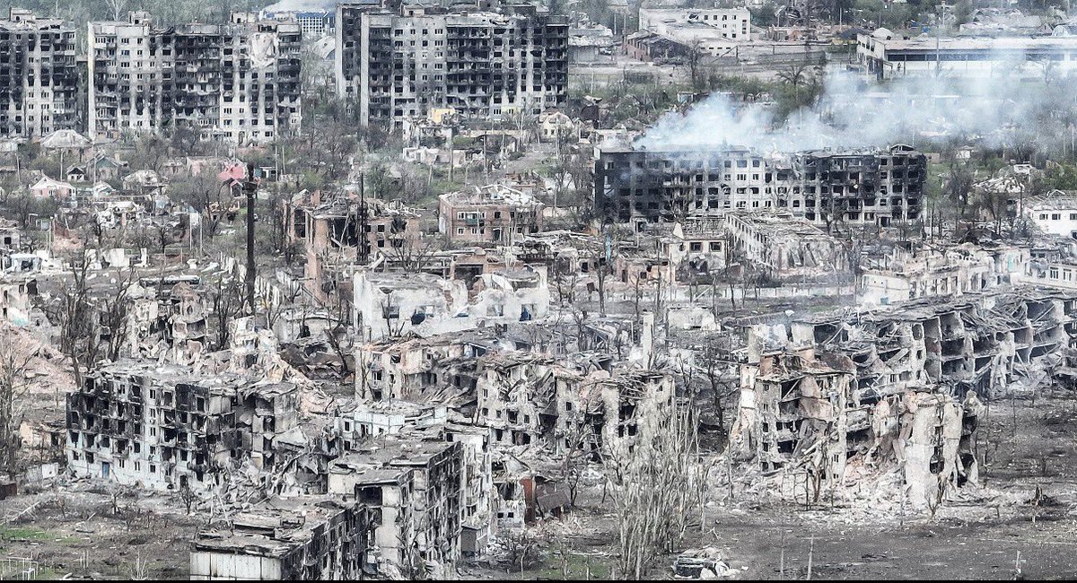 PU239WarmingHut's tweet photo. @BGatesIsaPyscho Kharkiv, Zaporizhzhia, Poltava, Dnipro, and Kyiv have all been hit by large-scale missile and drone strikes.

Avdiivka, Irpin, and Borodianka suffered major damage.

Mariupol and Bakhmut are ruined.

The media only sets up in Tel Aviv and films there because they are safe. https://t.co/0t1CCuAwFa