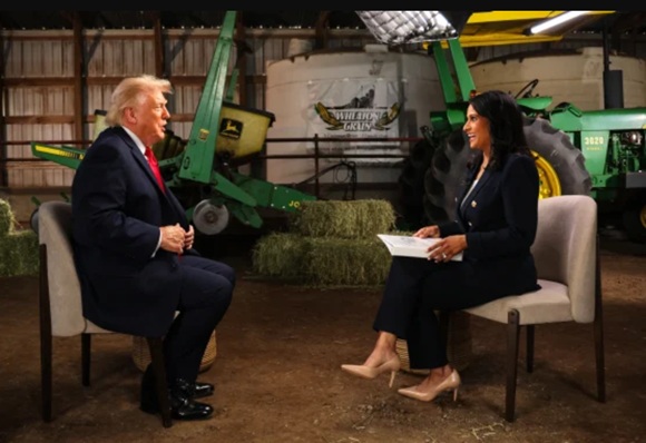 cubadebatecu's tweet photo. 🇺🇸Donald Trump interrumpió de forma abrupta y visiblemente molesto una entrevista con Kristen Welker, después de que esta le exigiera repetidamente pruebas sobre sus constantes afirmaciones de fraude electoral.

🔗https://t.co/ytRueSWCB2 https://t.co/BSFp4yTNDV