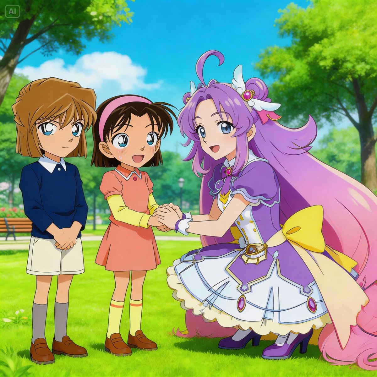 precure_idol's tweet photo. #Conan #aiイラスト  chan Anna answer 2 #たんブリ #Precure https://t.co/M4rgFBSRgb