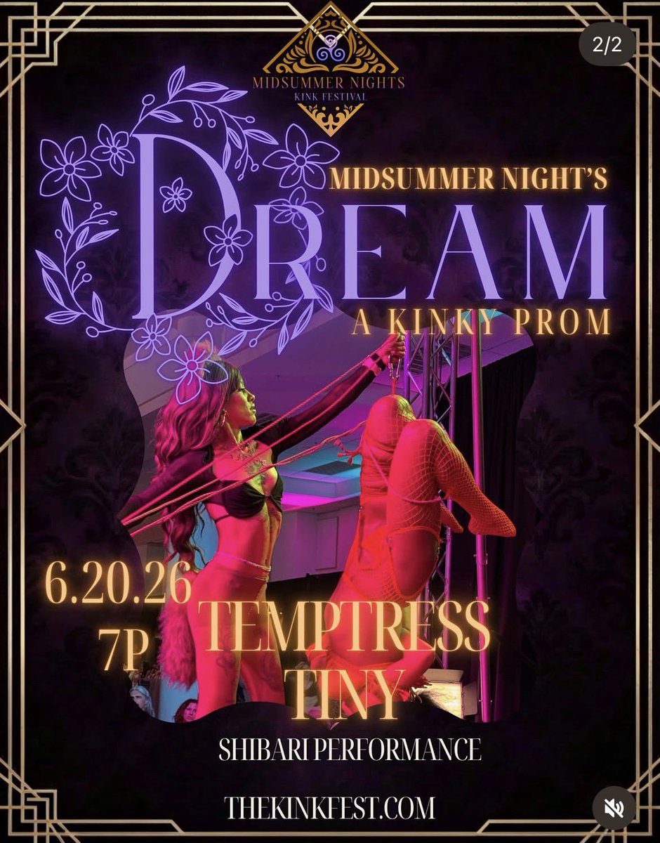 TemptedBySenpai's tweet photo. Fire play class &amp; rope performance in ATL next week for Midsummer Nights Kink Festival https://t.co/mXr32yD1kh