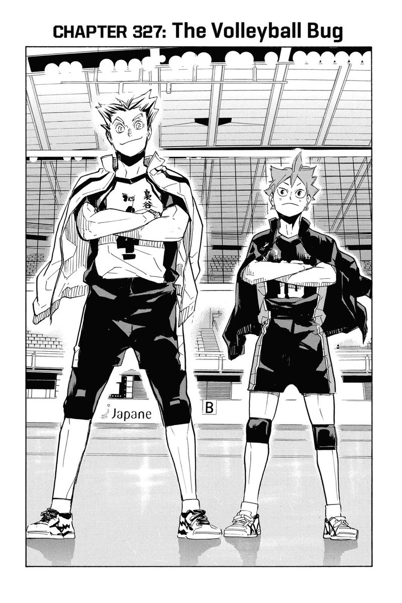 HaikyuuCovers's tweet photo. CHAPTER 327: The Volleyball Bug https://t.co/S2SzBHh3x0