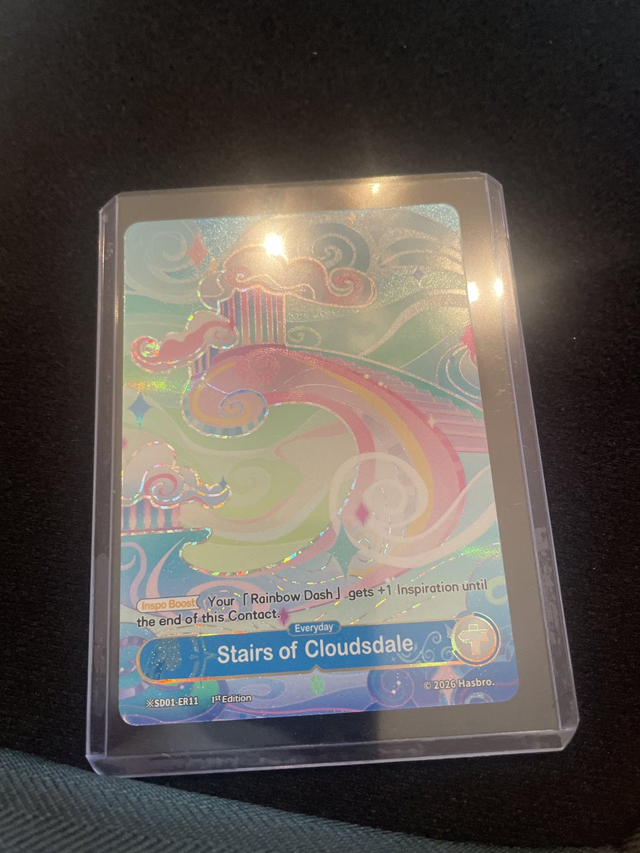 Arosynced's tweet photo. Oohh pretty #mylittlepony trading card meow meow woawww im so cool https://t.co/shbisHHY9v
