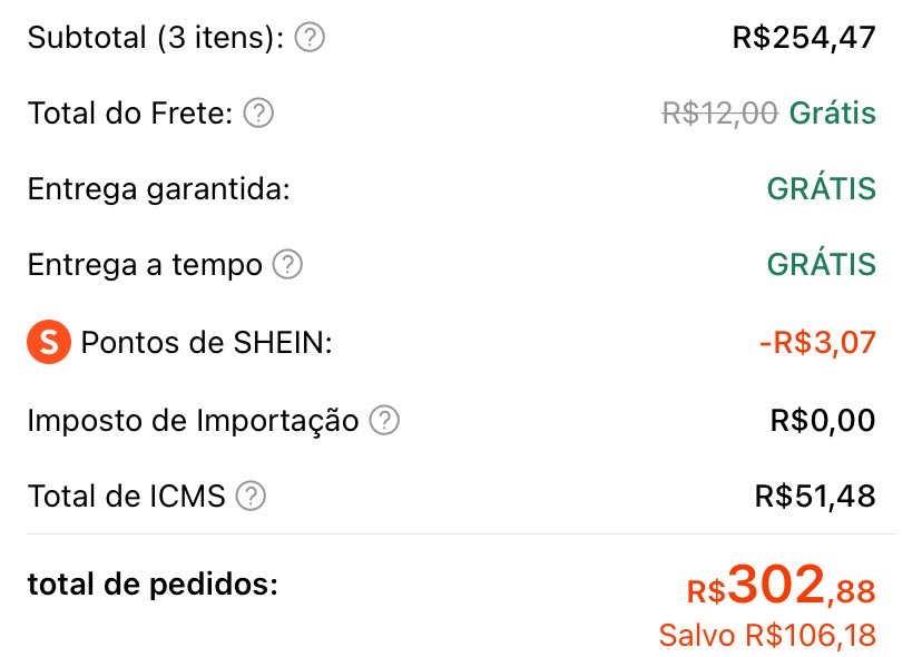 morengothv's tweet photo. a shein alheia é sempre mais barata do que a minha https://t.co/CBYFMRZTkC
