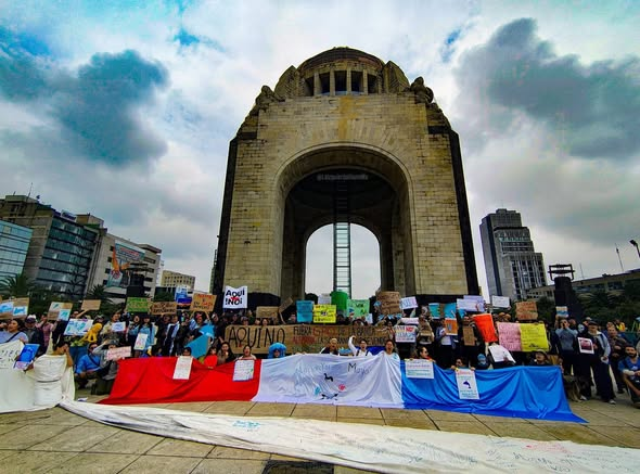 GARCIPAVON's tweet photo. 🏭🪧🇲🇽Todo México salió a las calles contra la Planta de Amoniaco, así así vivió la manifestación contra GPO en la Ciudad de México con decenas de manifestantes que mostraron su preocupación por los ecosistemas.
Fotos de: Norberto Soto. 
✍️  Espacio Sinaloa