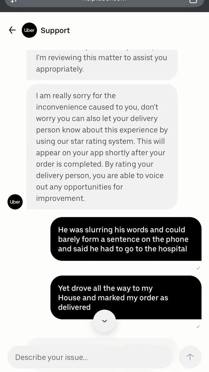 kaleyrams's tweet photo. @UberEats your whole company is a scam and you are endorsing employees who are out here committing fraud in broad daylight. https://t.co/LdQsWGY2WG
