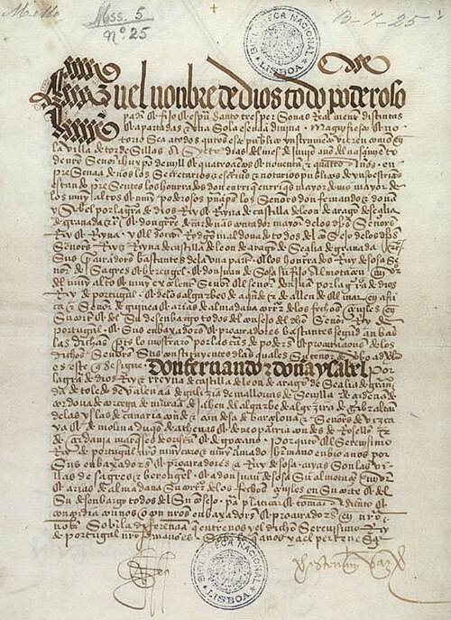 GPENSADORA's tweet photo. Em um 07/06 como hoje, pelos idos de 1494, Portugal e a Espanha assinavam o Tratado de Tordesilhas, dividindo entre si o Novo Mundo.
#efemérides https://t.co/sUL2PR8po9