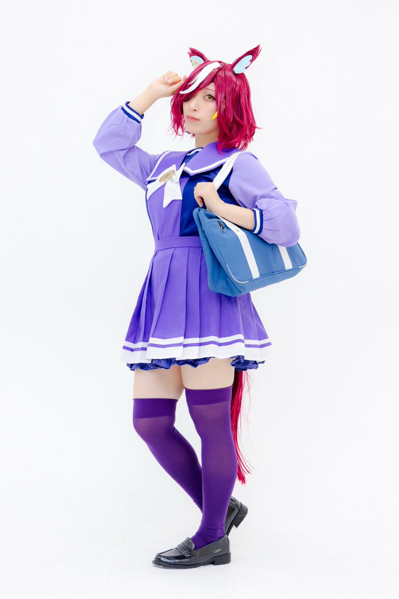 iroha_cos_akino's tweet photo. ウマ娘／タニノギムレット
（冬制服ver.）
#あきいろのギムレット
#ウマ娘コスプレ https://t.co/rHsVm85IcG