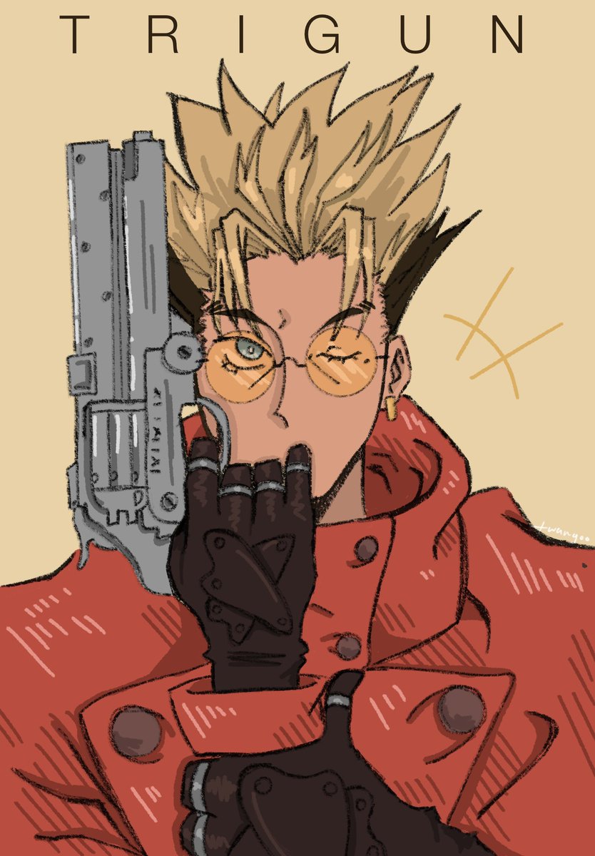 Twangoo_'s tweet photo. vashuuuuuu 
#Trigun #VashTheStampede https://t.co/KzQS6dU7Up
