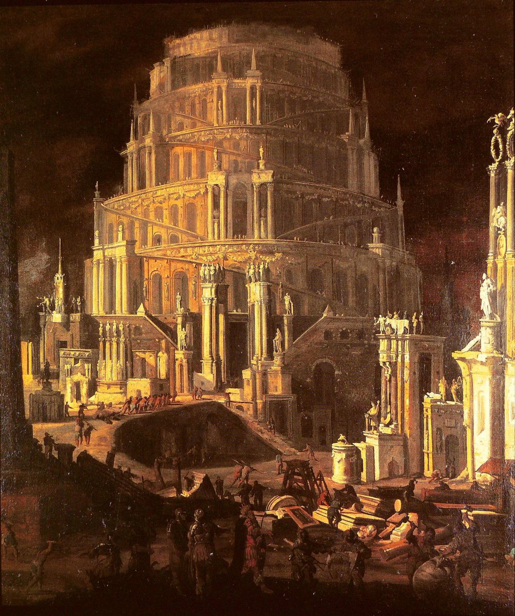 SeekAfterBeauty's tweet photo. The Tower of Babel, by François de Nomé (1593-1620) https://t.co/O4wZPtZp5c